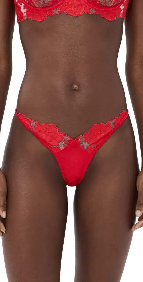 ove is a Rose Thong Panties Red
