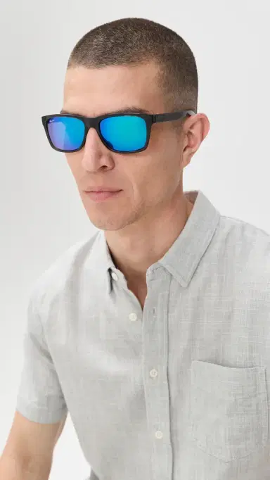 Maui Jim Kōwelo Polarized Sunglasses Grey-Grey-Blue One Size | Thumbnail 3