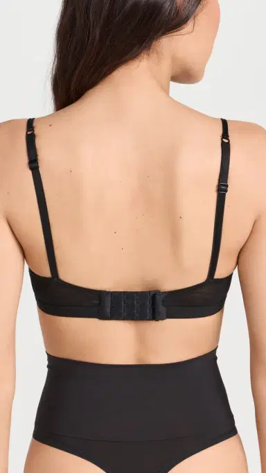Hanky Panky Hug Me Mid Rise Thong Black | Thumbnail 3