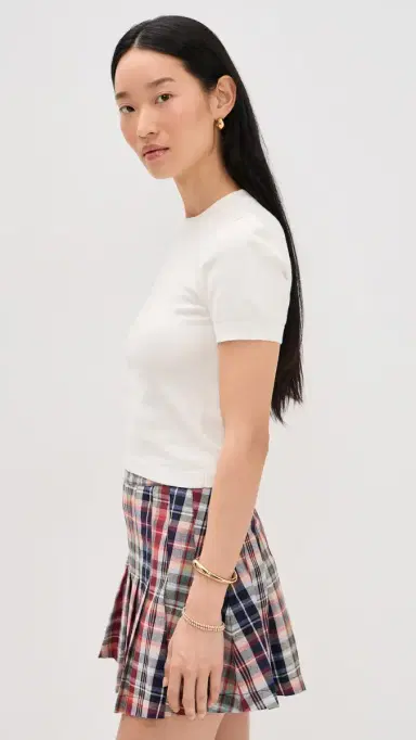 Rowing Blazers Women's Cotton Knit Tee White S | Thumbnail 4
