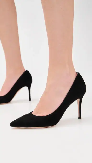 Gianvito Rossi Gianvito Camoscio Pumps 85mm Black | Thumbnail 3