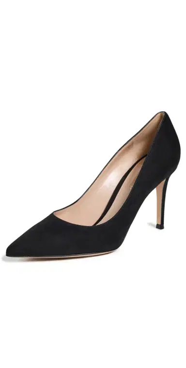 Gianvito Rossi Gianvito Camoscio Pumps 85mm Black | Thumbnail 1