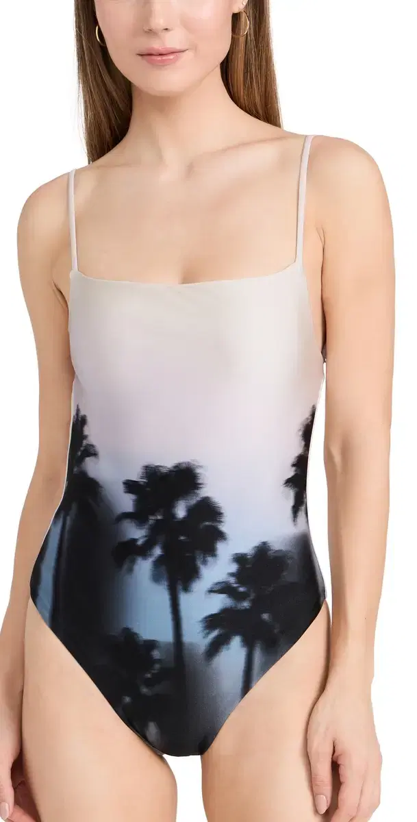 Elenora One Piece Hazy Palm Print