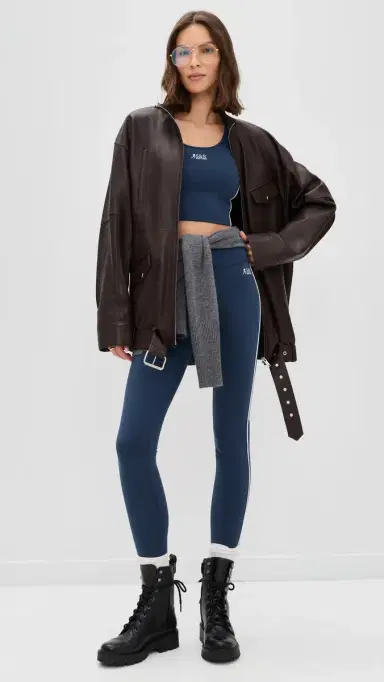 Sporty & Rich SR Runner Full Leggings Light Navy L | Thumbnail 5