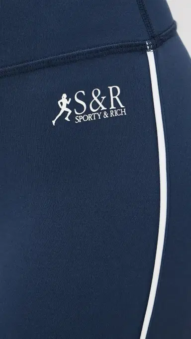 Sporty & Rich SR Runner Full Leggings Light Navy L | Thumbnail 6