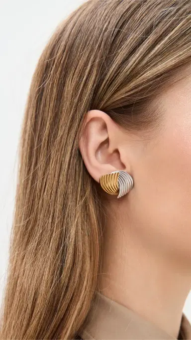 Galley Los Angeles Bruer Earrings Sterling Silver One Size | Thumbnail 3