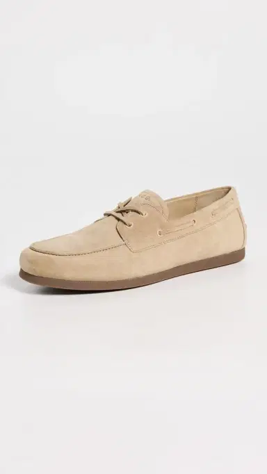 Vince Marin Suede Boat Shoes sand trail 9 | Thumbnail 2