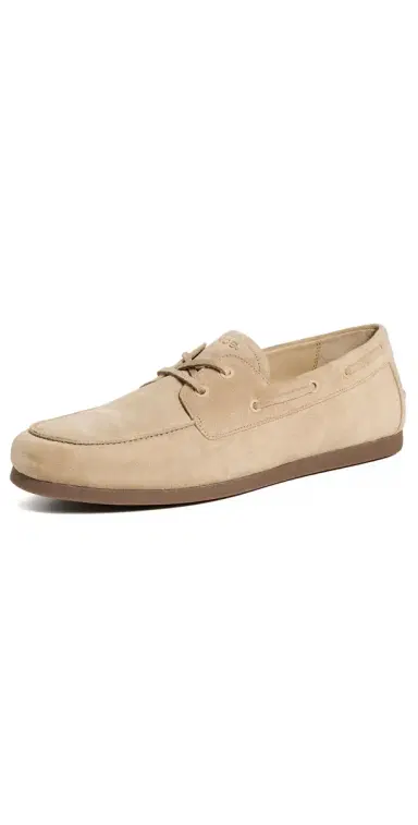 Vince Marin Suede Boat Shoes sand trail 9 | Thumbnail 1