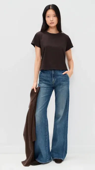 LESET The Margo Tee Chocolate S | Thumbnail 5