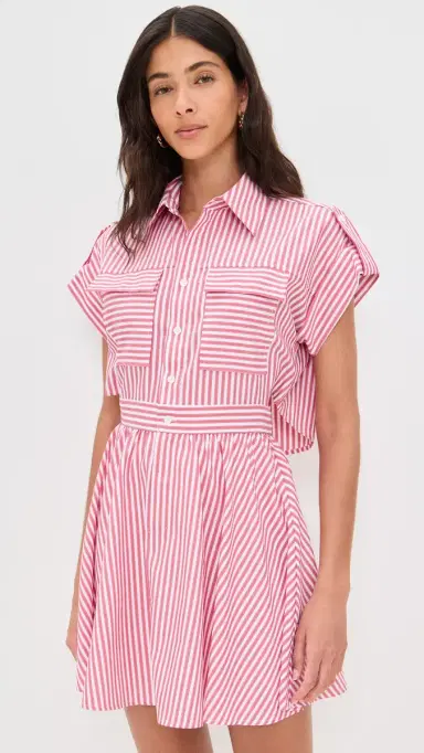 o.p.t o. p.t Rowe Dress Red Stripes S | Thumbnail 2