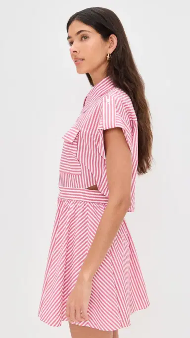 o.p.t o. p.t Rowe Dress Red Stripes S | Thumbnail 4