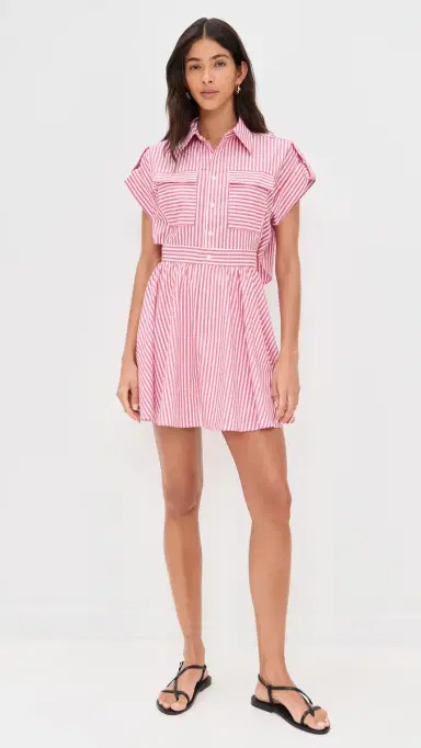 o.p.t o. p.t Rowe Dress Red Stripes S | Thumbnail 5