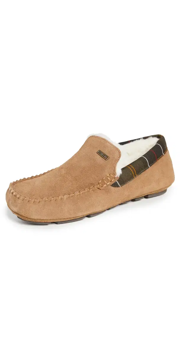 Barbour Suede Monty Slippers Camel