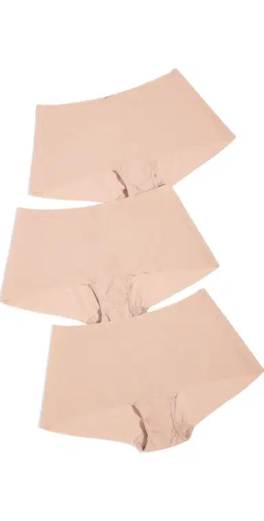 Hanky Panky Breathe oft Boy Shorts 3 Pack Taupe | Thumbnail 1