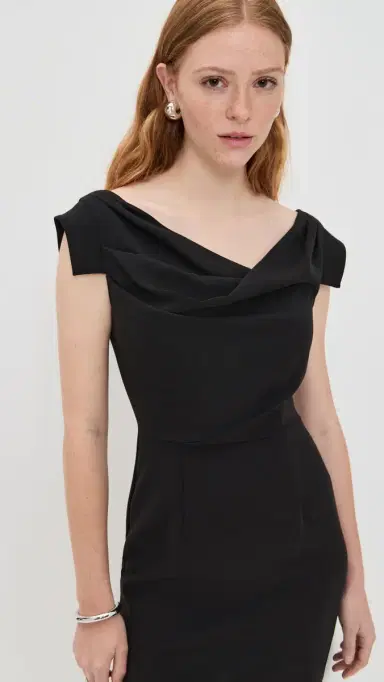 BLACK HALO Jacqueline Midi Dress Black 4 | Thumbnail 2