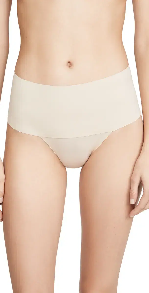 SPANX smooth Undie-tectable Thong Soft Almond