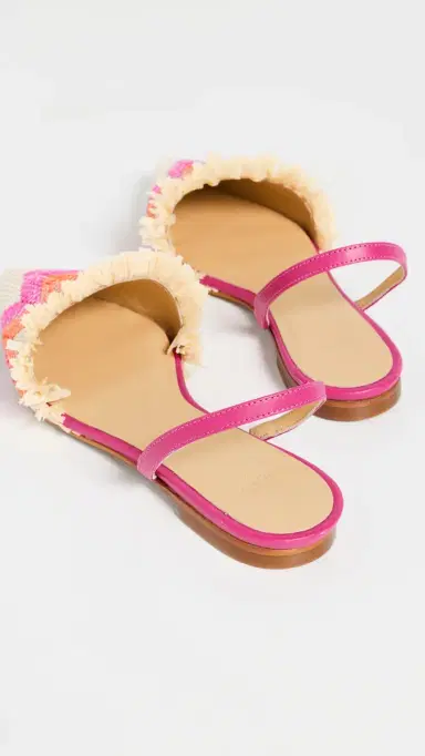Castañer Berta Flats Natural/Naranja/Fuchsia | Thumbnail 4