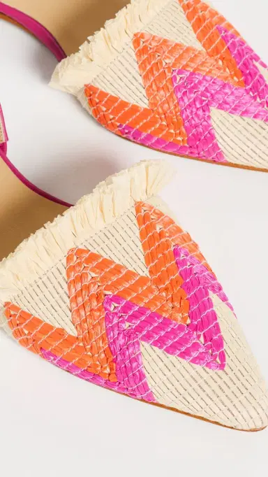 Castañer Berta Flats Natural/Naranja/Fuchsia | Thumbnail 6