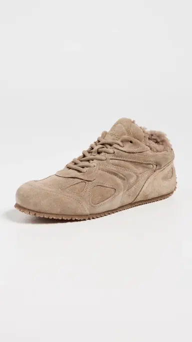 Axel Arigato Slow Shearling Sneakers Brown/Gum | Thumbnail 2 Axel Arigato Slow Shearling Sneakers Brown/Gum | Thumbnail 2