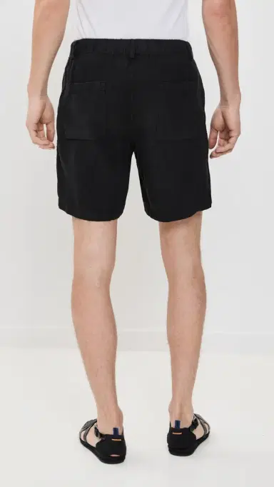 BATHER inen eisure Shorts 6" Black | Thumbnail 3 BATHER inen eisure Shorts 6" Black | Thumbnail 3