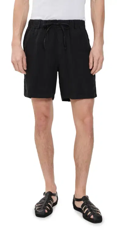 BATHER inen eisure Shorts 6" Black | Thumbnail 1 BATHER inen eisure Shorts 6" Black | Thumbnail 1