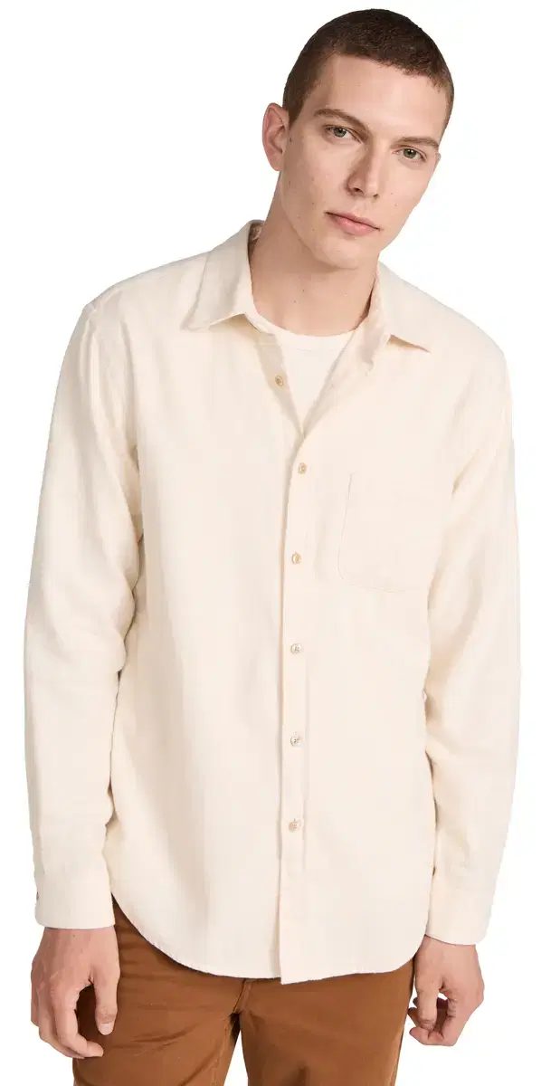 Teca Ecru Button Down Shirt Ecru