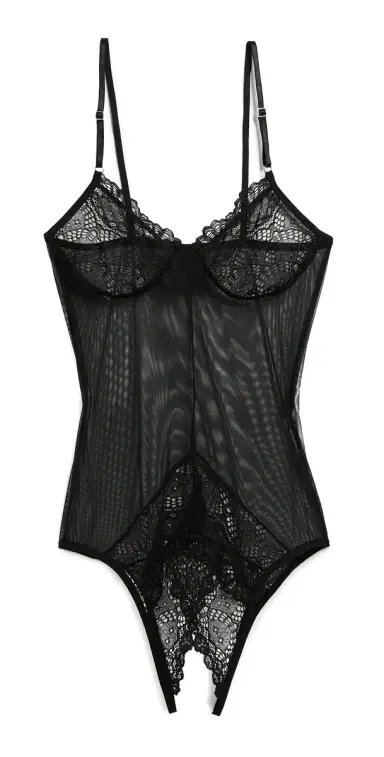 Only Hearts Whisper Sweet Nothings Coucou Bodysuit Black | Thumbnail 1