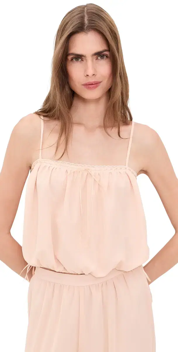 WAYF Jasmine Cami Top Peach