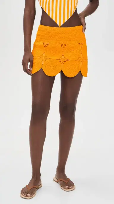 SIMONMILLER Beep Beep Miniskirt herbet Orange | Thumbnail 2 SIMONMILLER Beep Beep Miniskirt herbet Orange | Thumbnail 2