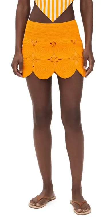 SIMONMILLER Beep Beep Miniskirt herbet Orange | Thumbnail 1 SIMONMILLER Beep Beep Miniskirt herbet Orange | Thumbnail 1