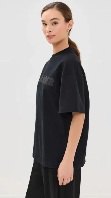Jil Sander Crew Neck hort leeve Tee Black | Thumbnail 4 Jil Sander Crew Neck hort leeve Tee Black | Thumbnail 4