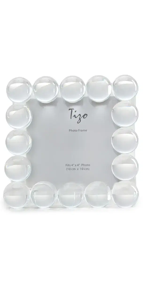 Tizo Design Crystal Glass Ball Frame 4x4 Clear One Size