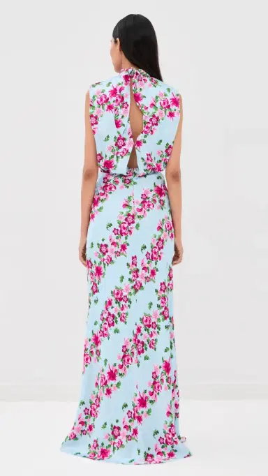Saloni Fleur Dress Bellis Stripe Plmt 4 | Thumbnail 3