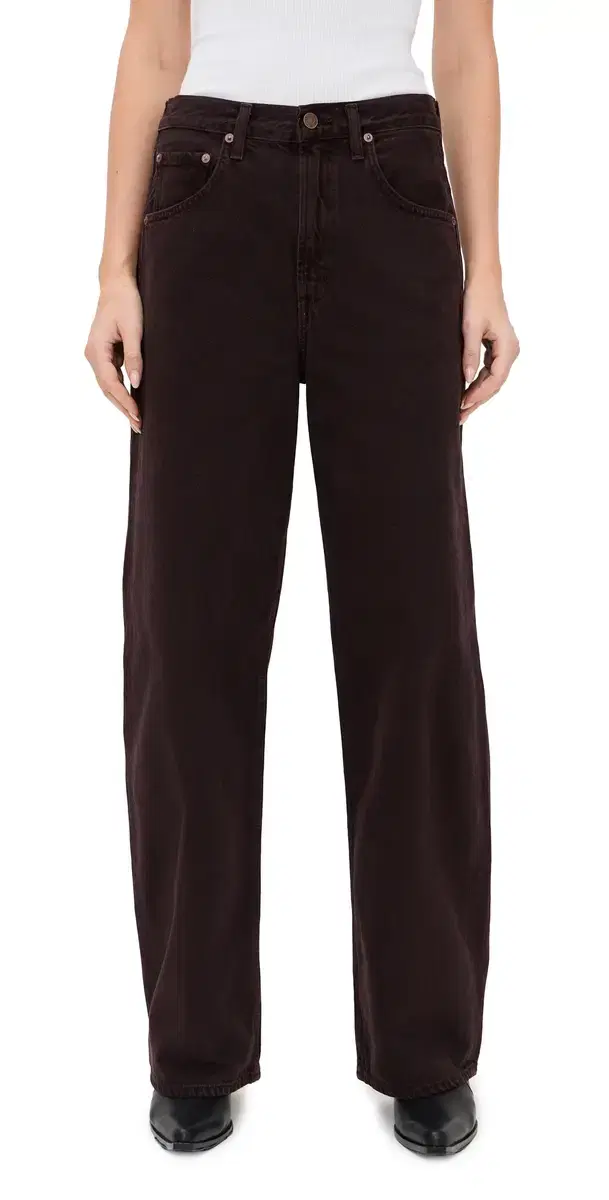 AGOLDE Low Curve Jeans Sloe Berry