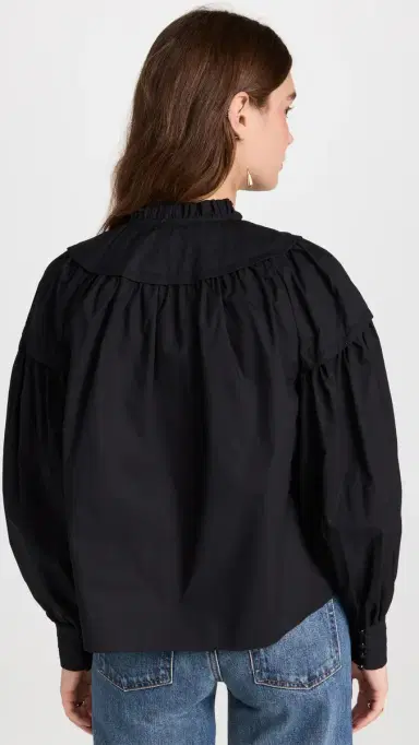 Ulla Johnson Marika Blouse Noir | Thumbnail 3 Ulla Johnson Marika Blouse Noir | Thumbnail 3