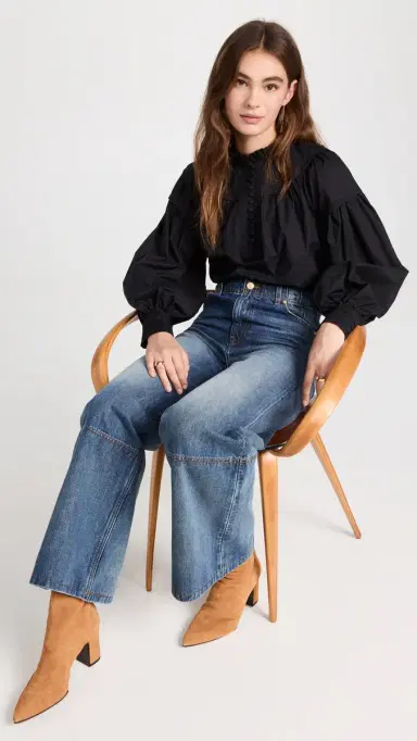Ulla Johnson Marika Blouse Noir | Thumbnail 5 Ulla Johnson Marika Blouse Noir | Thumbnail 5