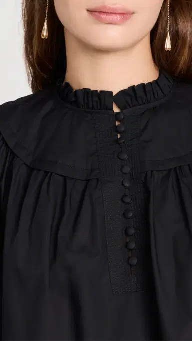 Ulla Johnson Marika Blouse Noir | Thumbnail 6 Ulla Johnson Marika Blouse Noir | Thumbnail 6