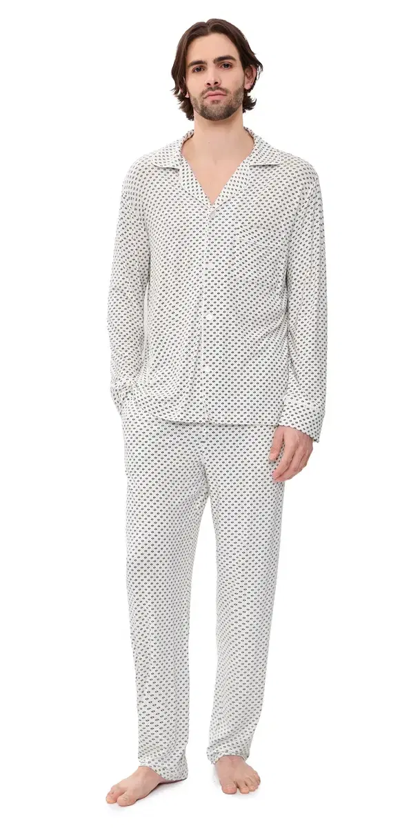 Eberjey William Printed Long PJ et Tide Dot