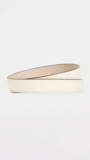 Tory Burch Miller Reversible Belt 1 Warm White/Light Stone/Silver S | Thumbnail 4