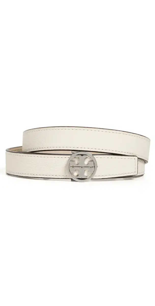 Tory Burch Miller Reversible Belt 1 Warm White/Light tone/ilver