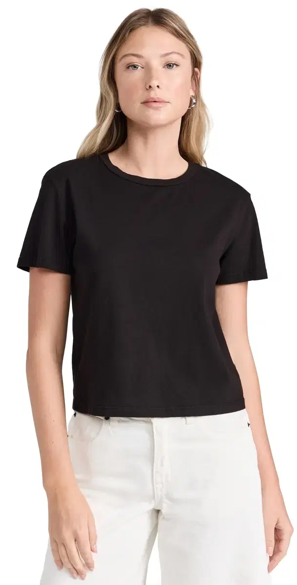 Cloud Jersey Crew Tee Black