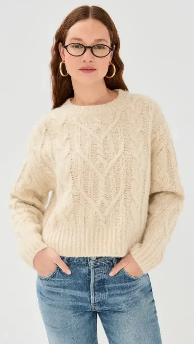 Nili Lotan Ashley Cashmere Sweater Beige elange | Thumbnail 2 Nili Lotan Ashley Cashmere Sweater Beige elange | Thumbnail 2