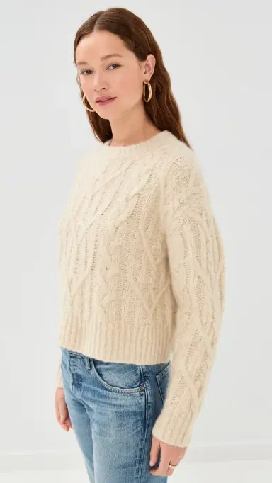 Nili Lotan Ashley Cashmere Sweater Beige elange | Thumbnail 4 Nili Lotan Ashley Cashmere Sweater Beige elange | Thumbnail 4