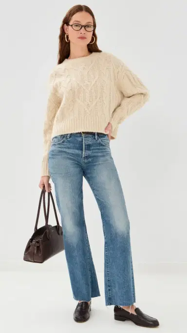 Nili Lotan Ashley Cashmere Sweater Beige elange | Thumbnail 5 Nili Lotan Ashley Cashmere Sweater Beige elange | Thumbnail 5