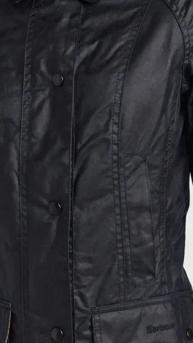 Barbour Beadnell Wax Jacket Navy 6 | Thumbnail 6