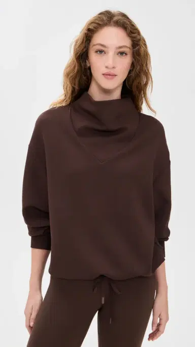Varley Betsy Sweatshirt Coffee Bean | Thumbnail 2 Varley Betsy Sweatshirt Coffee Bean | Thumbnail 2