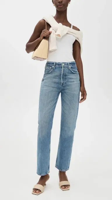Citizens of Humanity Blaine High Rise Straight Jeans Perri 27 | Thumbnail 5