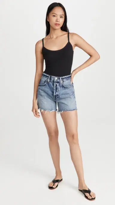 LESET Pointelle Classic Tank Top Black L | Thumbnail 6