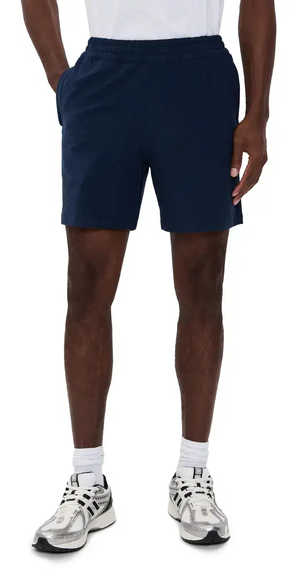 Beyond Yoga pacedye Unlimited Mens horts 6 Nocturnal Navy