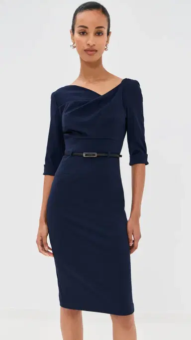 BLACK HALO 3/4 Sleeve Jackie O Dress Eclipse 0 | Thumbnail 2 BLACK HALO 3/4 Sleeve Jackie O Dress Eclipse 0 | Thumbnail 2